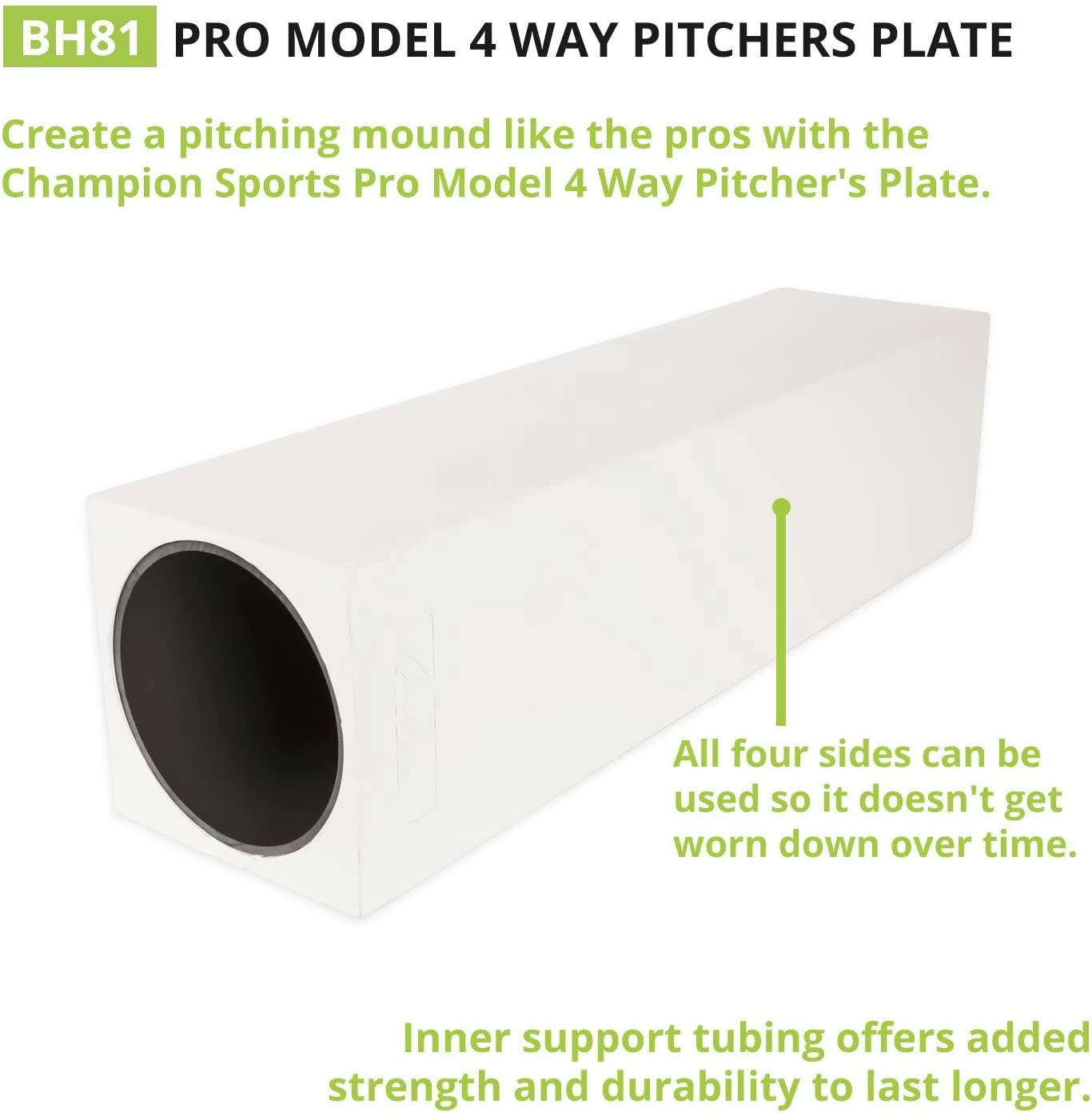 Champion Sports CHAMPION 4-WAY PITCHER'S RUBBER (PRO MODEL) 3 Champion Sports CHAMPION 4-WAY PITCHER'S RUBBER (PRO MODEL)