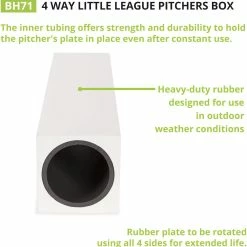 Champion Sports CHAMPION 4-WAY PITCHER'S RUBBER (LITTLE LEAGUE MODEL)