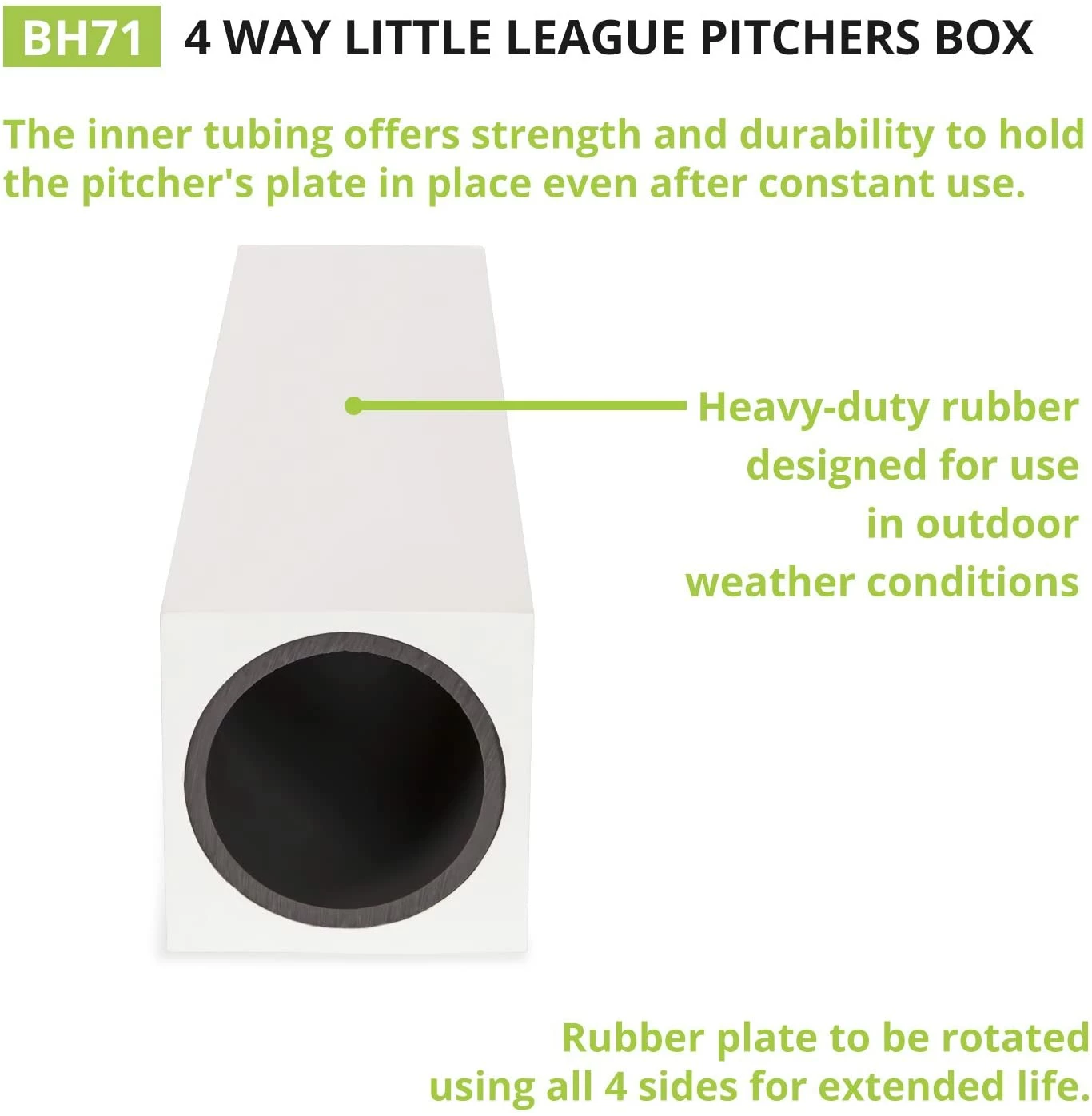 Champion Sports CHAMPION 4-WAY PITCHER'S RUBBER (LITTLE LEAGUE MODEL) 3 Champion Sports CHAMPION 4-WAY PITCHER'S RUBBER (LITTLE LEAGUE MODEL)
