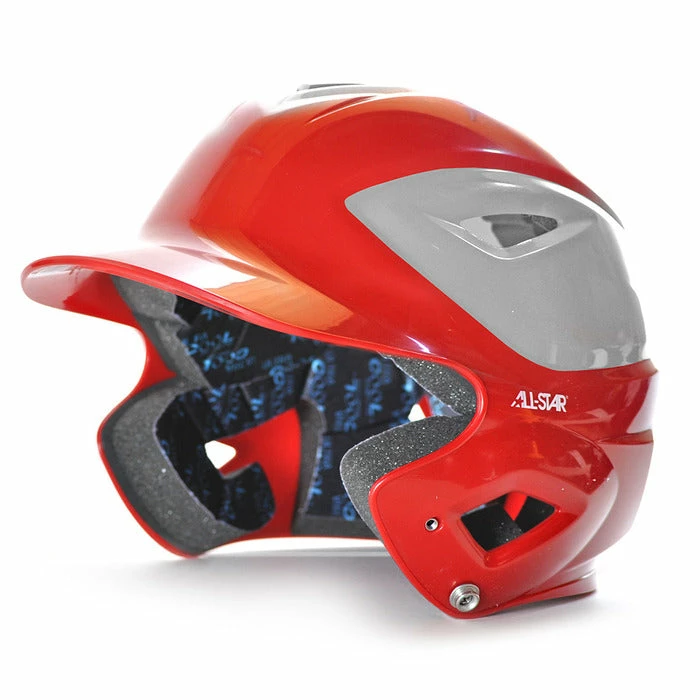 All-Star Sporting Goods All-Star System 7 Gloss Two Tone Batters Helmet 6 All-Star Sporting Goods All-Star System 7 Gloss Two Tone Batters Helmet - Image 4
