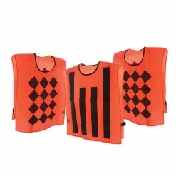 ATHLETIC SPECIALTIES INC CHAINSMEN AND BOXMEN VEST (ORANGE/BLACK)